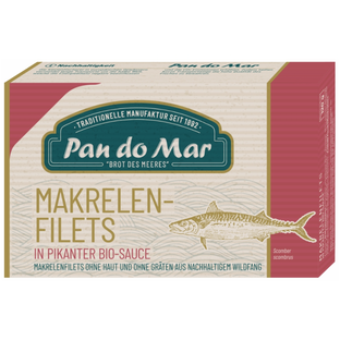 Makrelenfilets in pikanter Bio-Sauce