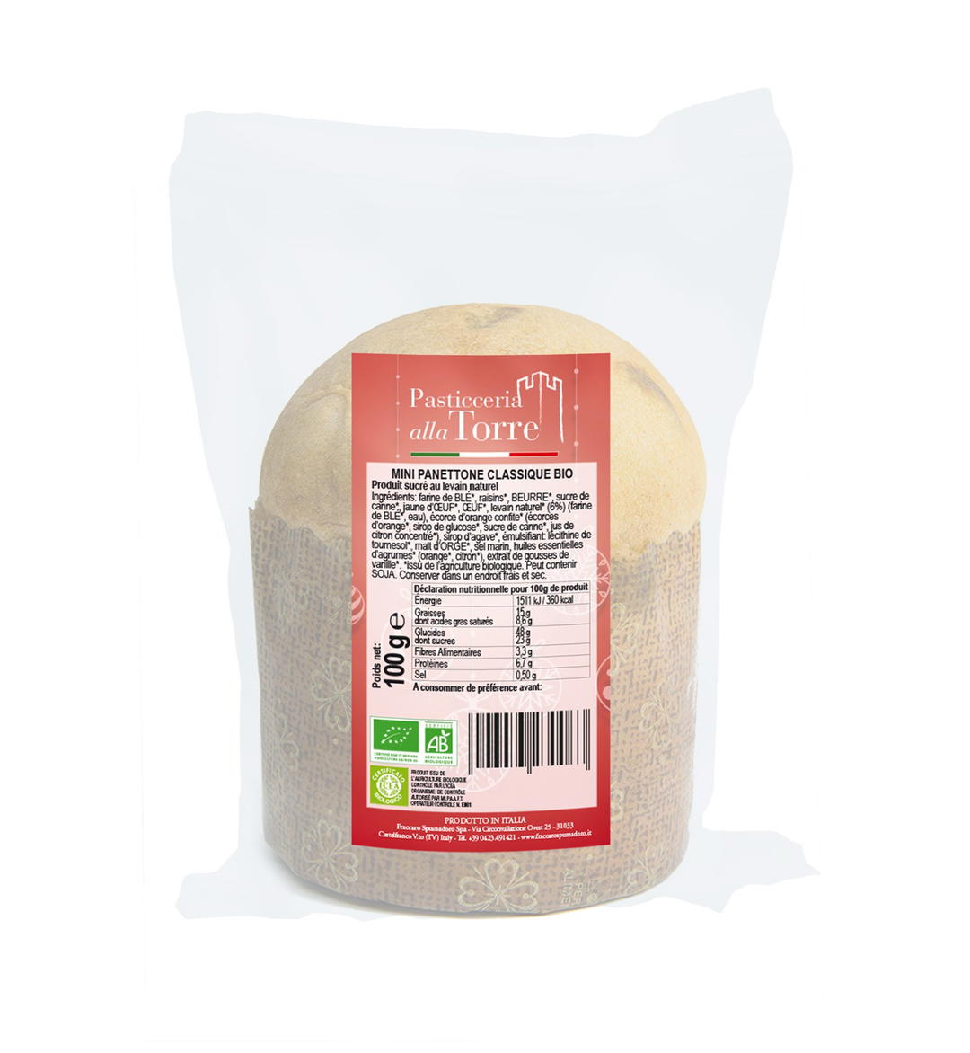 Mini panettone italien bio