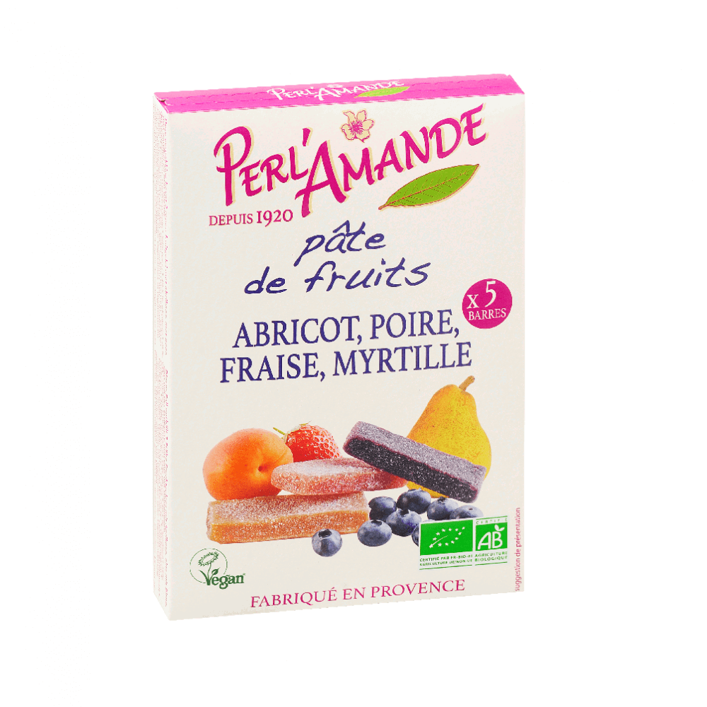 Pâte De Fruits Bio 5x25g Perlamande 125g La Fourche