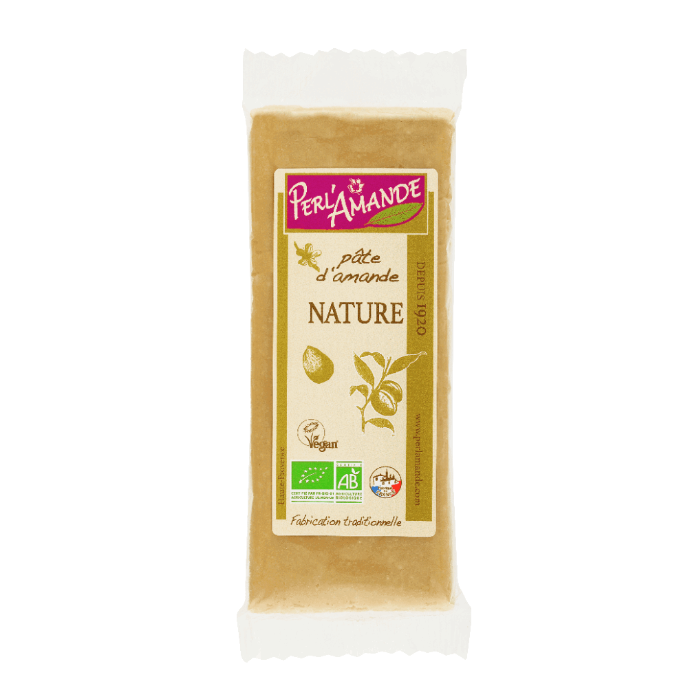 Pâte d'Amande Blanche Bio Perlamande 200g - La Fourche