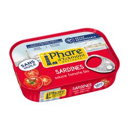 Sardines à la sauce tomate bio sans huile - Pêche responsable
