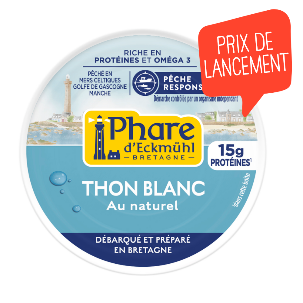 Thon blanc germon au naturel - pêche responsable