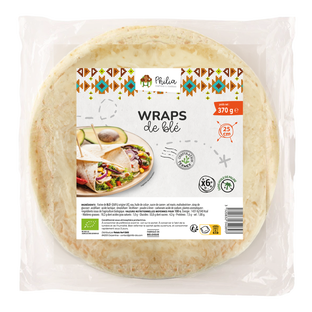 Tortillas wraps au blé bio - env 25cm - x6