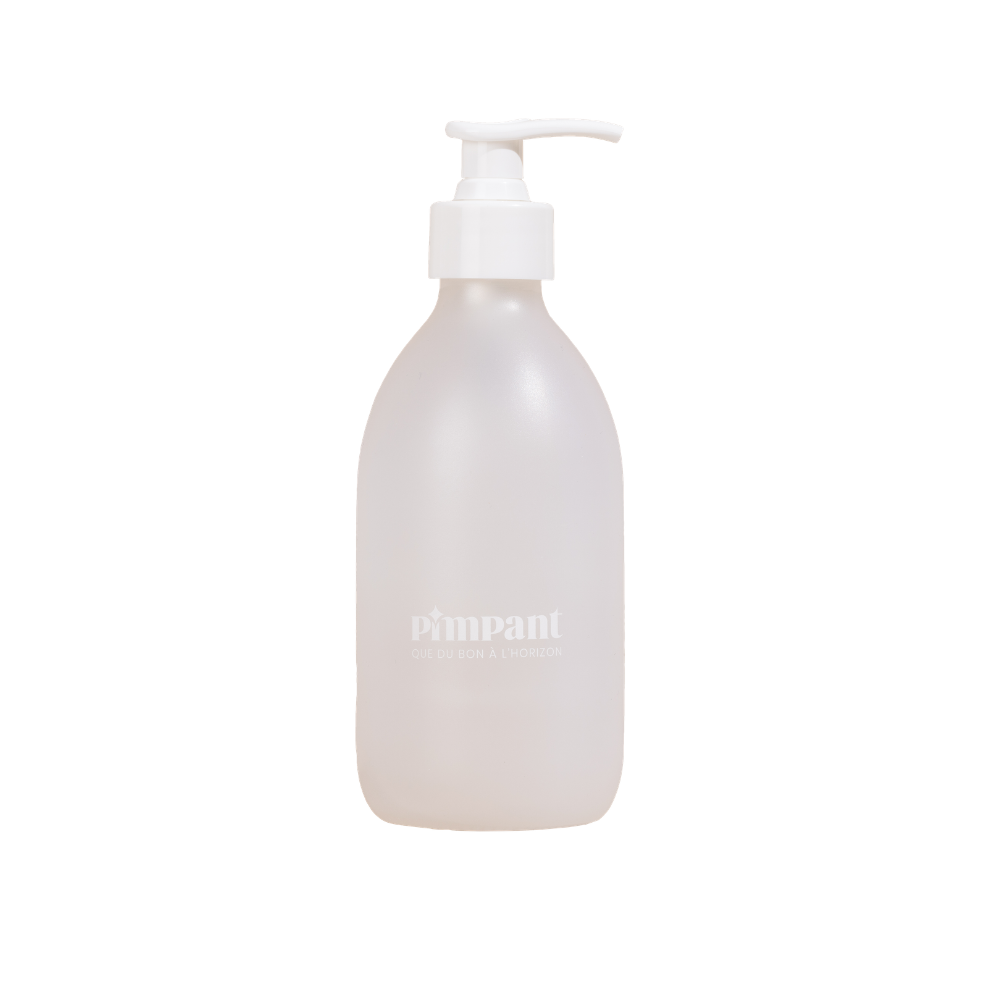 Bouteille en verre rechargeable pour gel douche - 300 ml