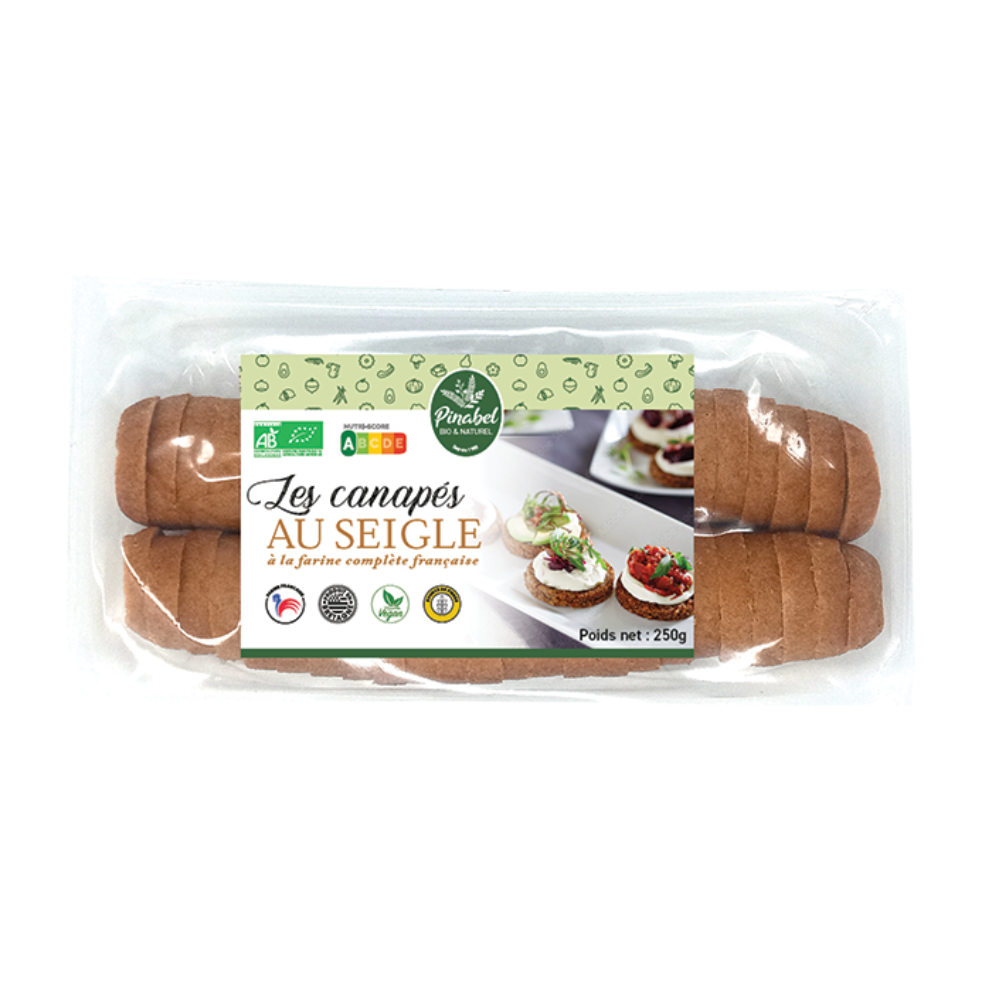 Canapés au seigle bio
