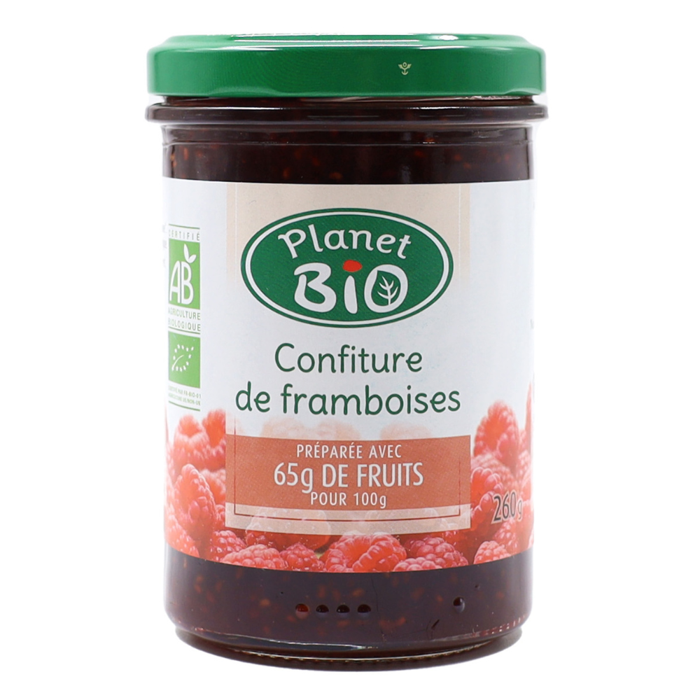 Confiture Framboises Extra Bio