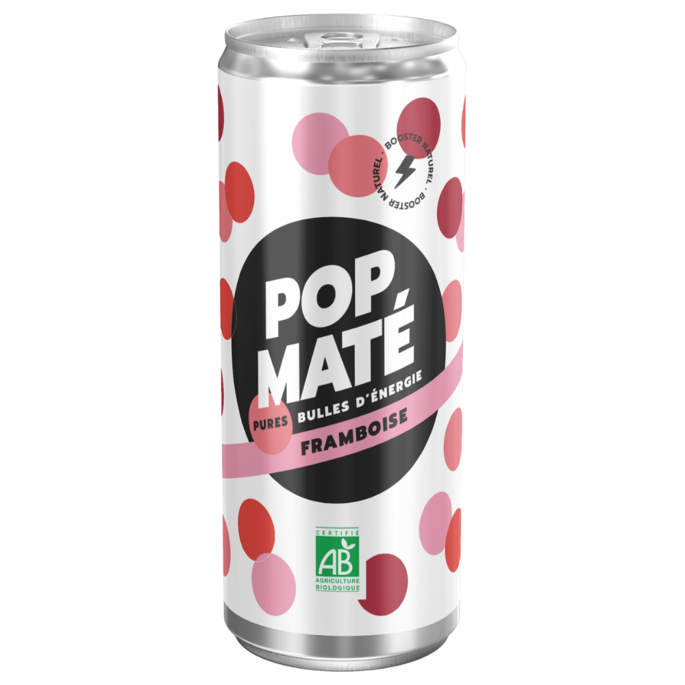 Canette framboise maté bio