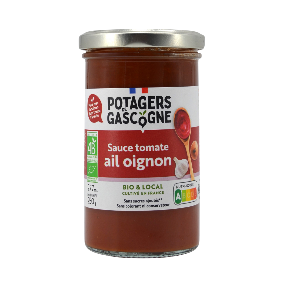 Sauce tomate ail oignon bio