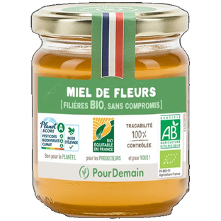 Miel de fleur bio et équitable