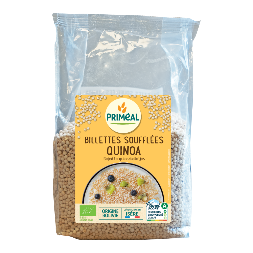 Billettes soufflées de quinoa bio