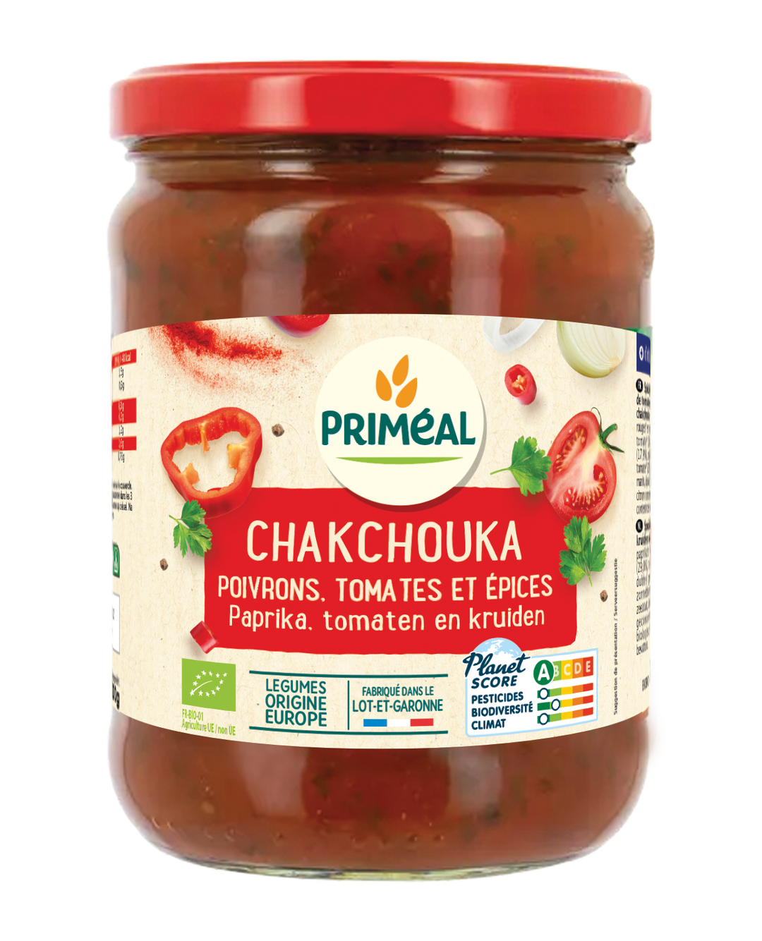 Chakchouka rouge - poivrons tomates bio
