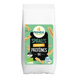 Spirales blanches protéinées bio