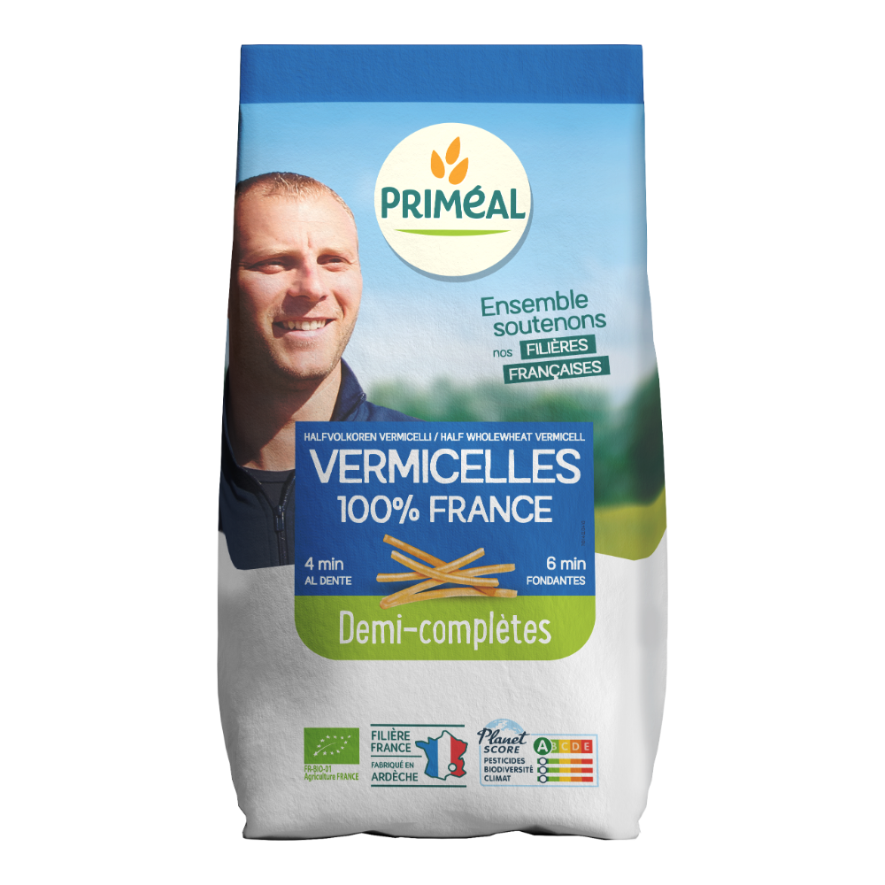 Vermicelles demi-complets bio origine France