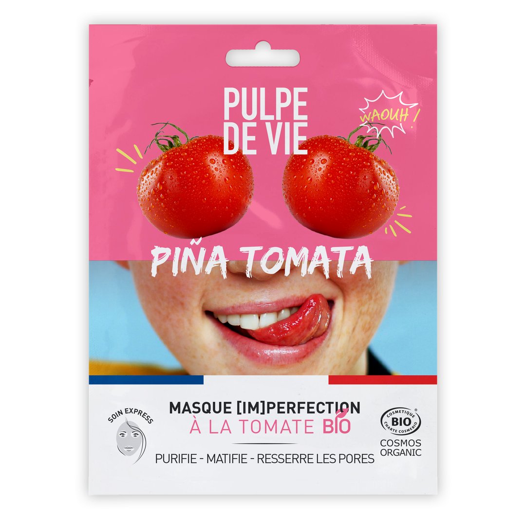 Masque purifiant visage piña tomata bio