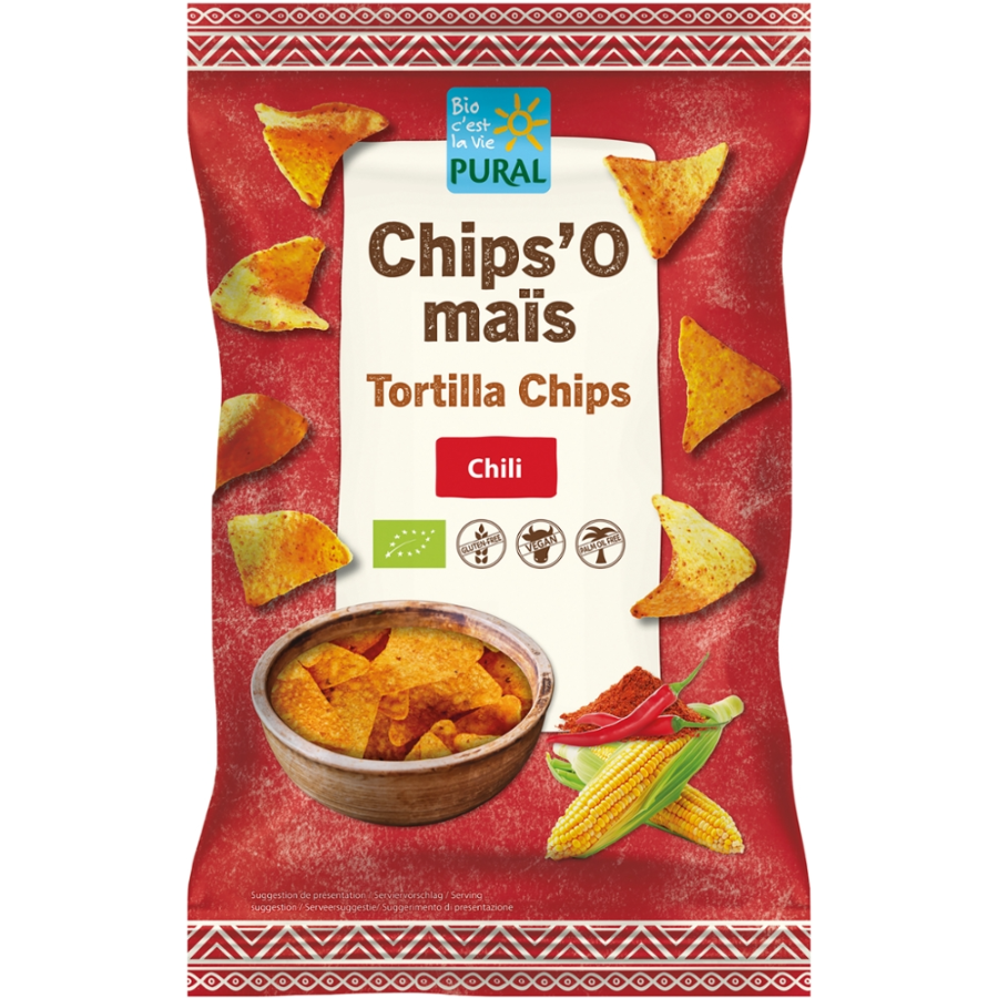 Bio Chips'O Mais Chili, glutenfrei