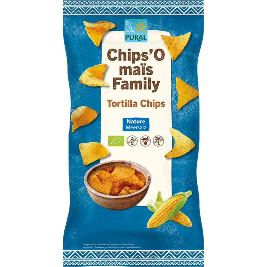 Bio Chips O'mais Natur Family, glutenfrei