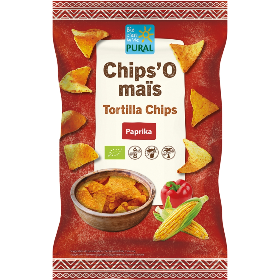 Bio Chips'O Mais Paprika, glutenfrei