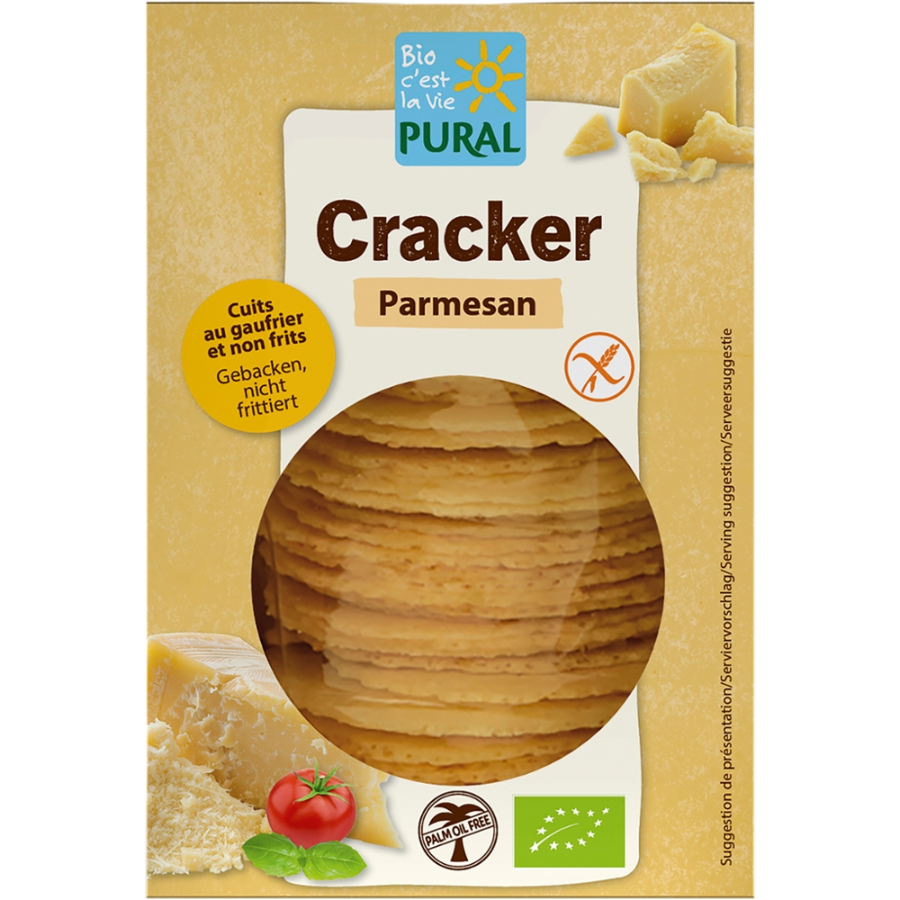 Bio Cracker Parmesan, glutenfrei