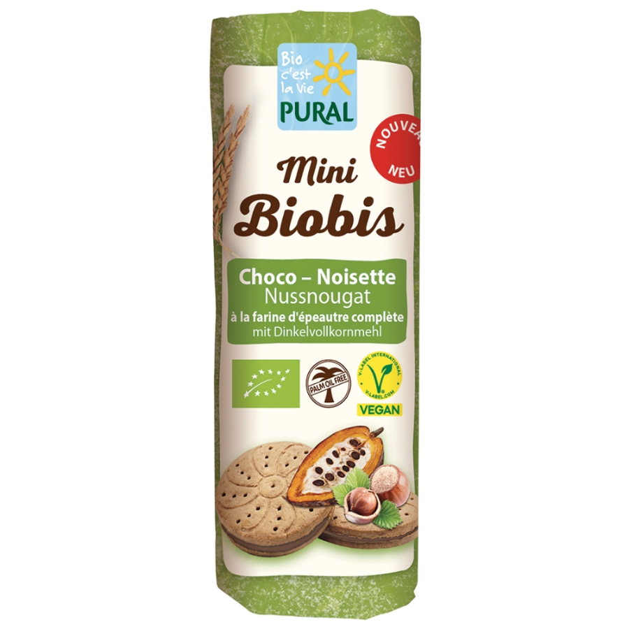 Bio Dinkel-Doppelkekse Nussnougat, vegan