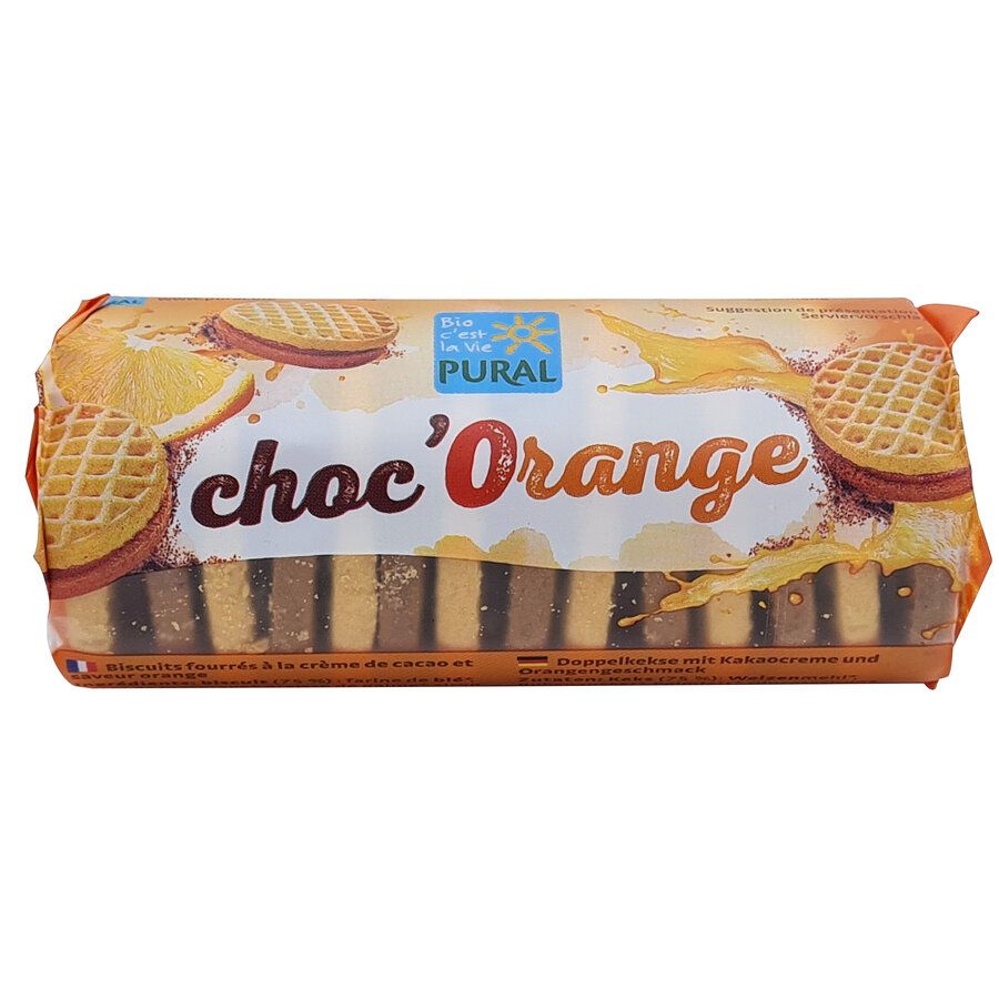 Bio Doppelkeks mit Kakao-Orangen Creme