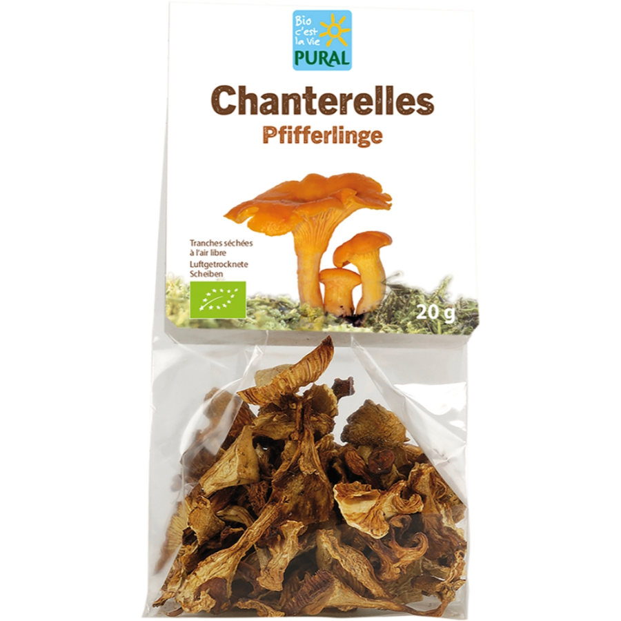 Bio Pfifferlinge getrocknet