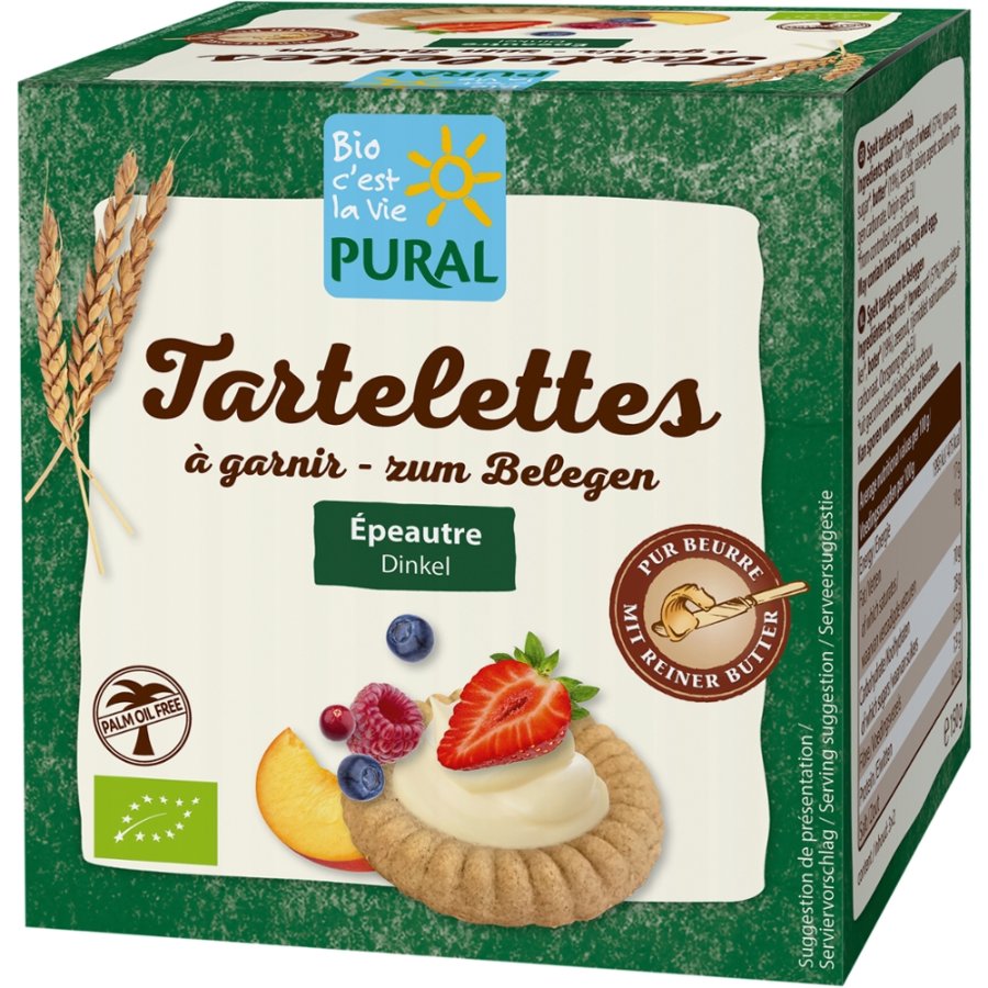 Bio Tartelettes zum Belegen Dinkel