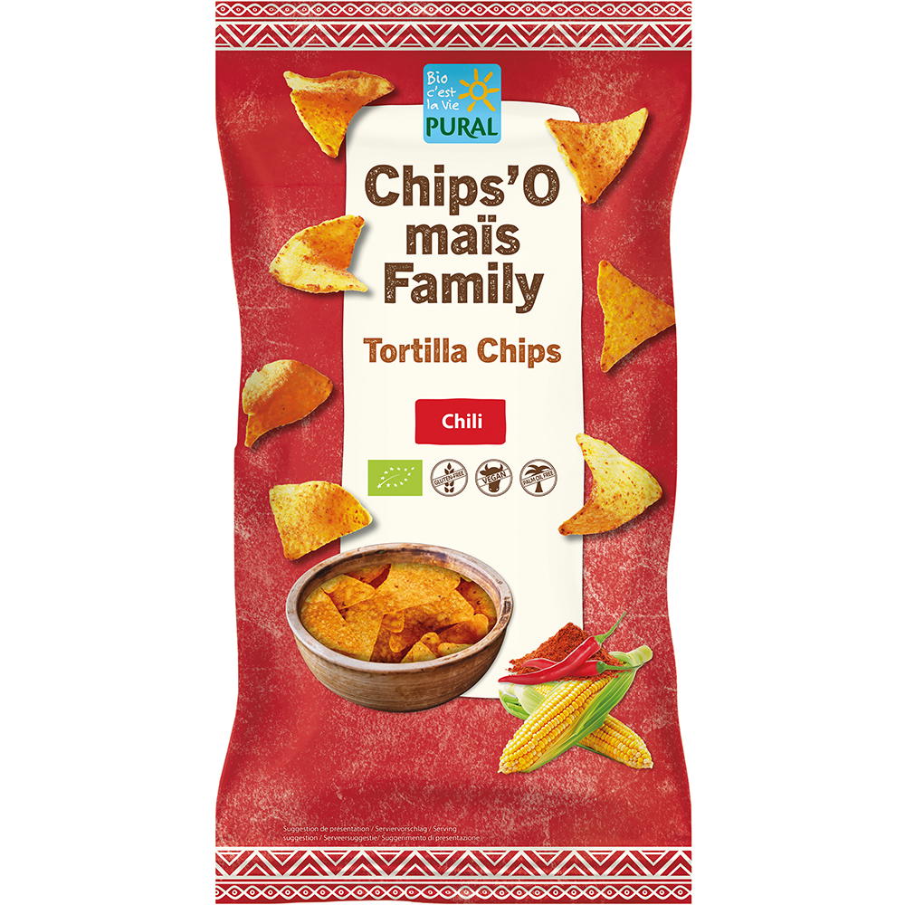 Chips mais chili bio
