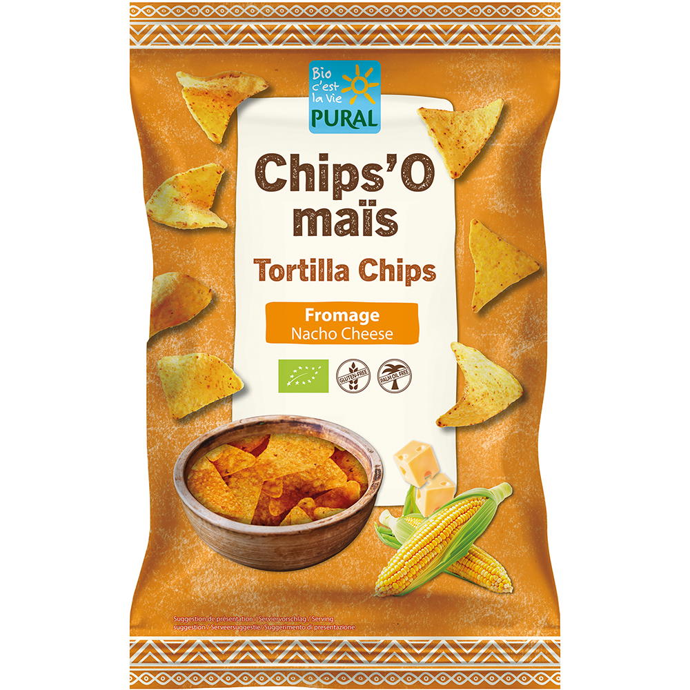Chips maïs nacho fromage bio