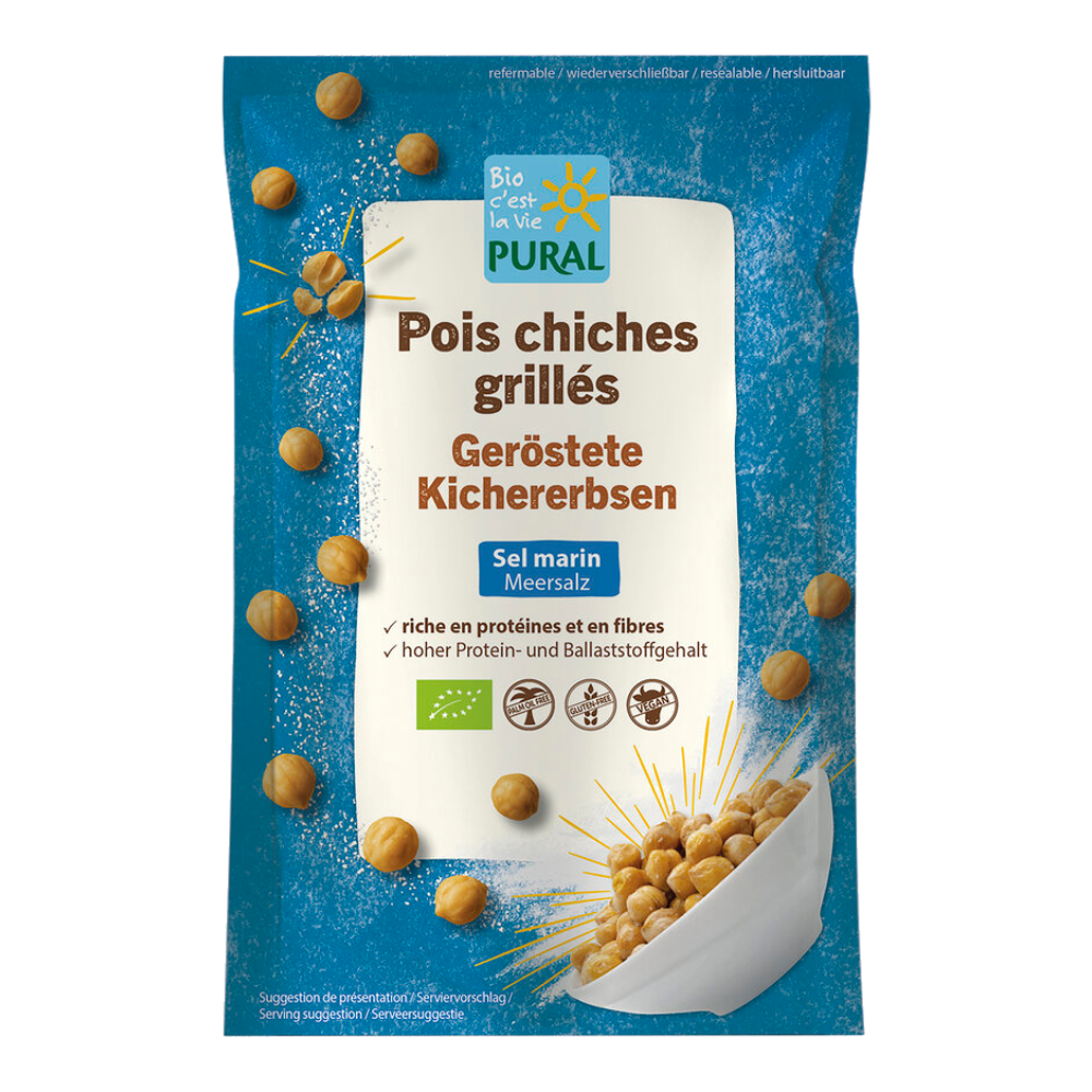 Pois chiches grillés sel marin bio