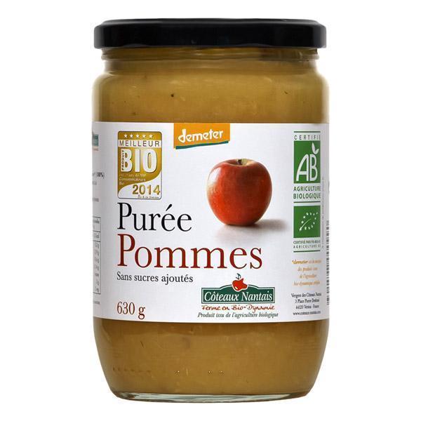 Purée De Pommes Demeter Sans Sucres Ajoutés Bio