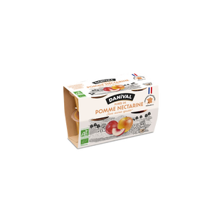 Purée pomme nectarine bio - 4x100g