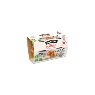 Purée pommes bio - 4x100g