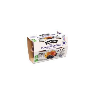 Purée pommes pruneaux bio - 4 x 100g