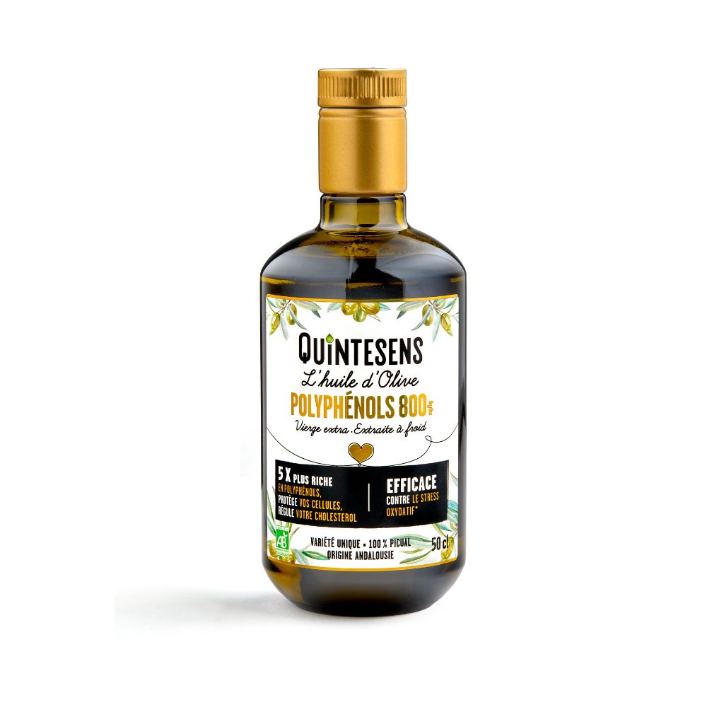 Huile d'olive polyphénols 800 bio