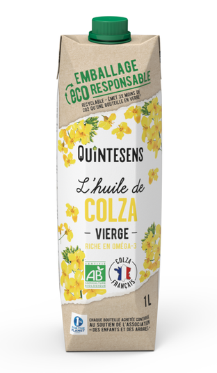 Huile de colza vierge origine France bio