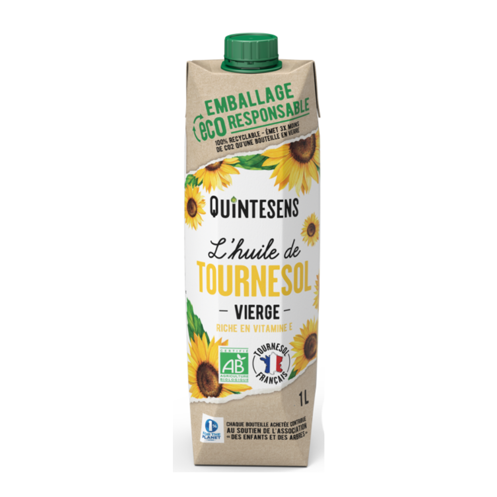 Huile de tournesol vierge bio