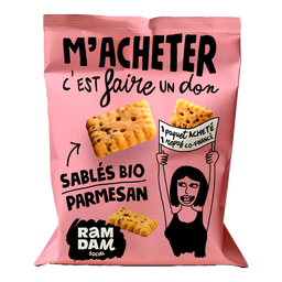 Sablés apéritifs parmesan et graines de chia bio