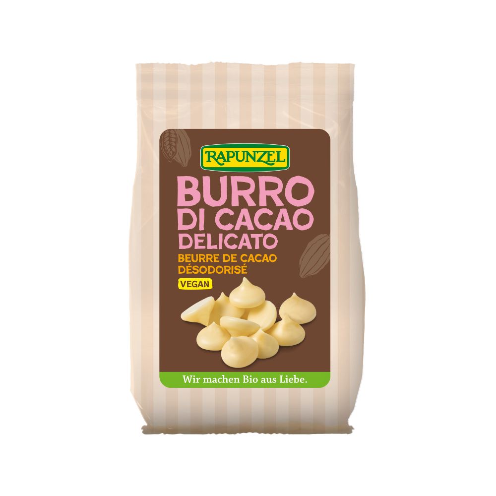 Beurre de cacao désodorisé en palets bio