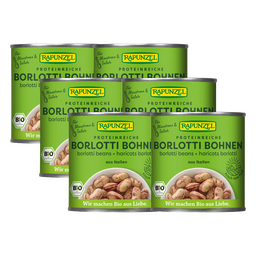 Bio Borlotti Bohnen, Karton 6 Stk.