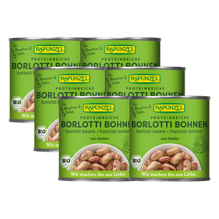 Bio Borlotti Bohnen, Karton 6 Stk.