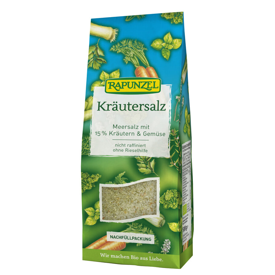 Bio Kräutersalz mit 15% Kräutern und Gemüse