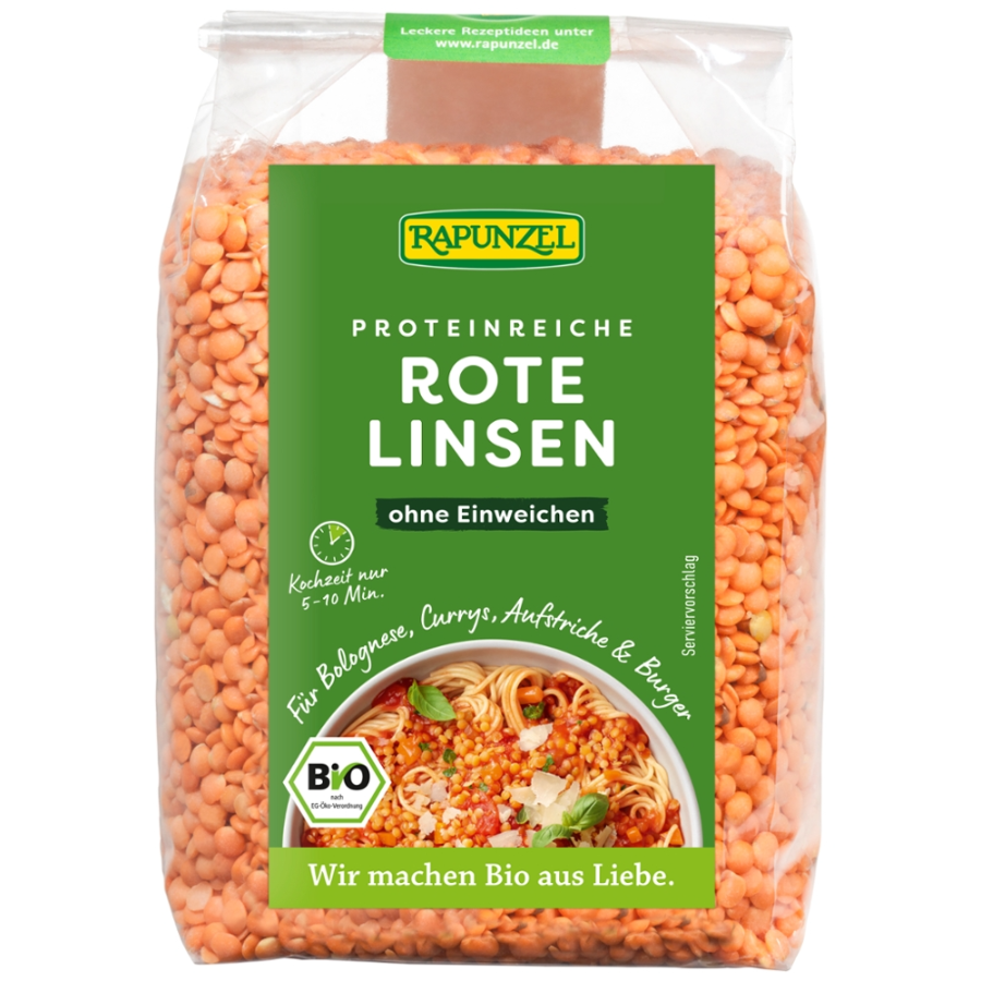 Bio Linsen rot