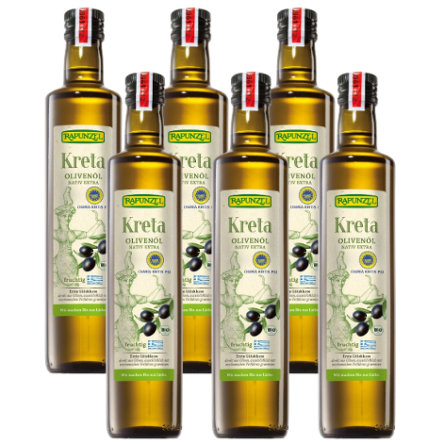 Bio Olivenöl Kreta P.G.I., nativ extra, Karton 6 Stk.