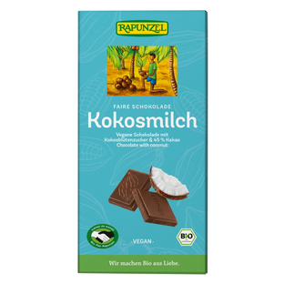Bio Schokolade mit Kokosmilch, vegan