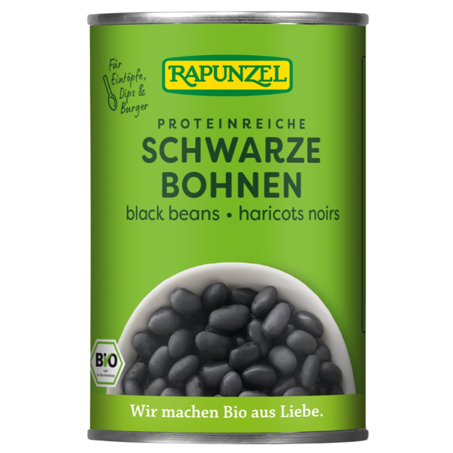 Bio Schwarze Bohnen in der Dose