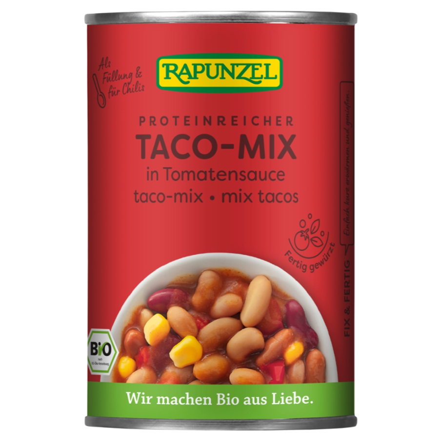 Bio Taco-Mix in der Dose