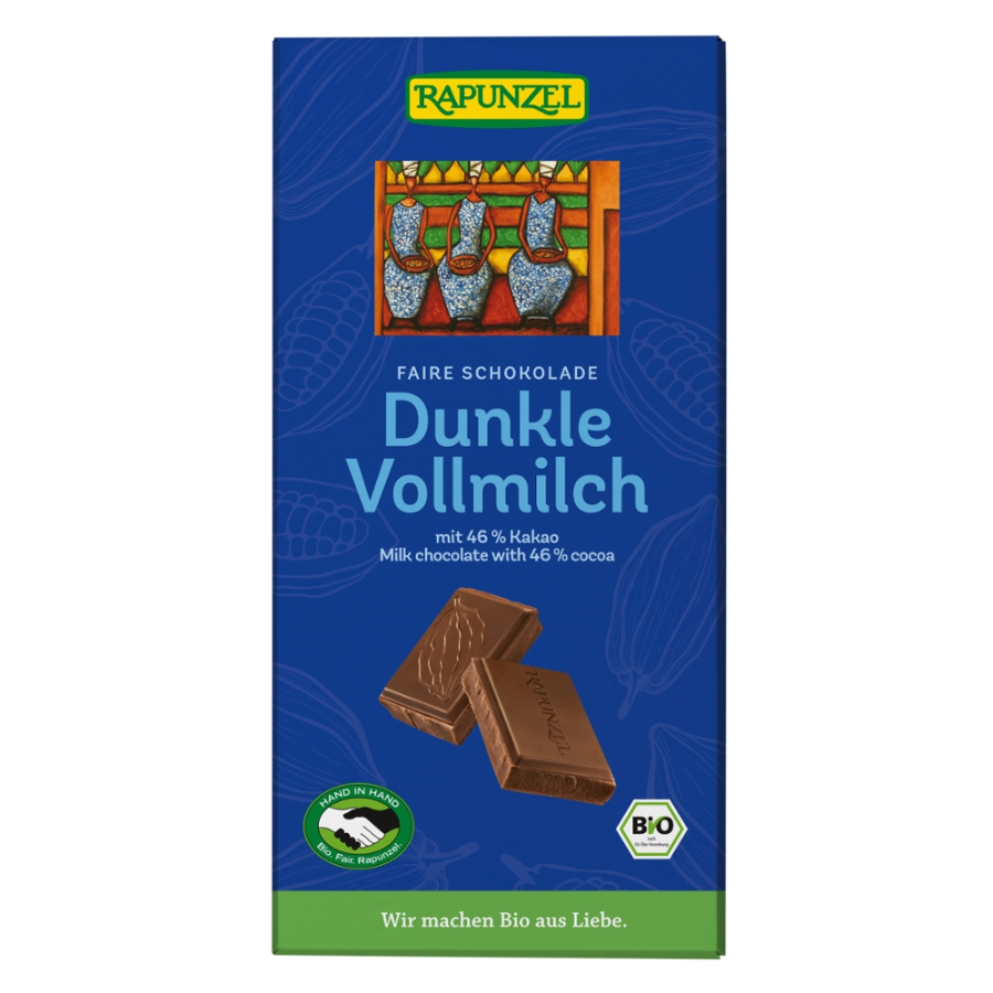 Bio Schokolade Vollmilch Dunkel