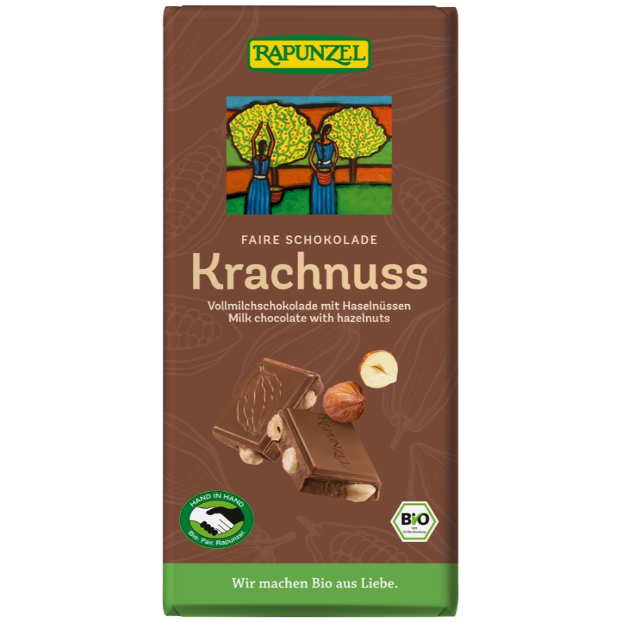 Bio Schokolade Vollmilch Krachnuss