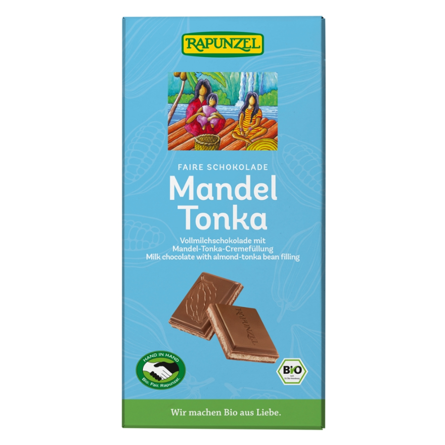 Bio Schokolade Vollmilch Mandel-Tonka