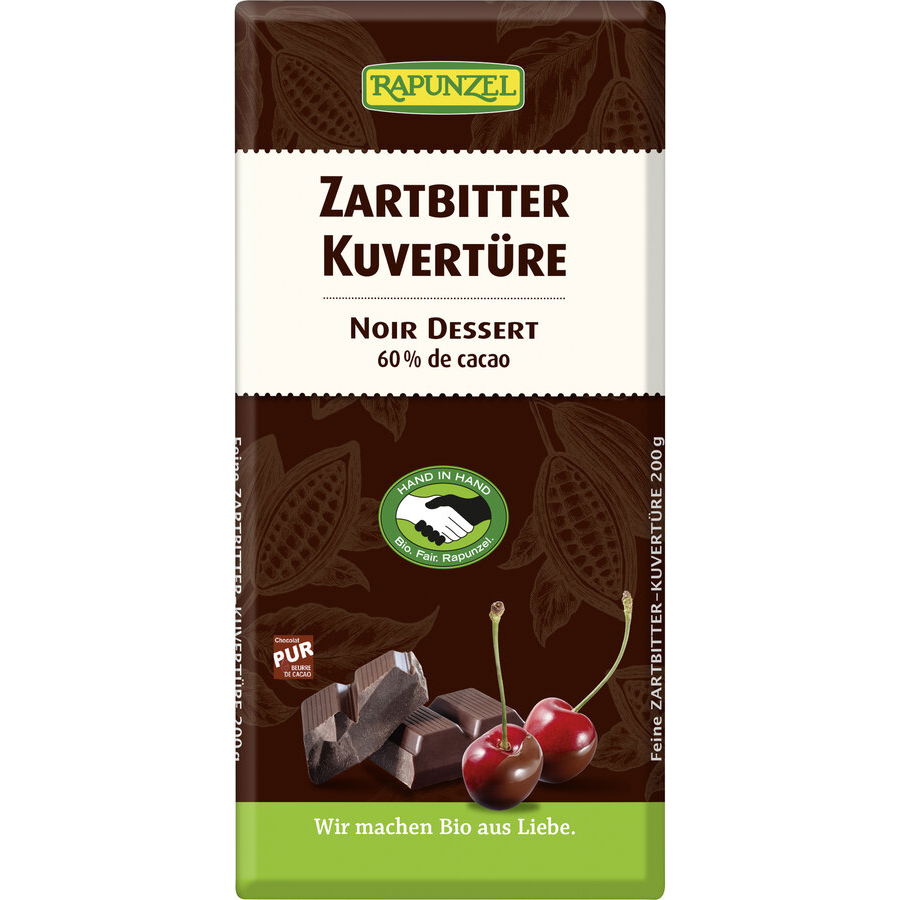 Bio Zartbitter Kuvertüre